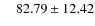 $\ \ \ \ 82.79\pm 12.42$