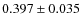 $0.397\pm0.035$