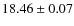 $18.46 \pm 0.07$