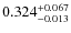 $\rm0.324^{+0.067}_{-0.013}$