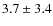 $3.7\pm3.4$