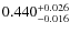 $\rm0.440^{+0.026}_{-0.016}$