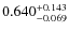$\rm0.640^{+0.143}_{-0.069}$
