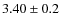 $3.40\pm0.2$