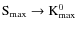 ${\rm S}_{\rm max} \to {\rm K}^0_{\rm max}$