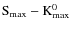 ${\rm S}_{\rm max}-{\rm K}^0_{\rm max}$