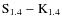 ${\rm S}_{1.4}-{\rm K}_{1.4}$