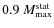 $0.9~M_{\rm max}^{\rm stat}$