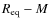$R_{\rm eq}-M$