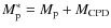 $M_{\rm p}^*=M_{\rm p}+M_{\rm CPD}$