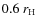 $0.6~ r_{\rm H}$