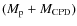 $(M_{\rm p}+M_{\rm CPD})$