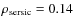 $\rho_{\rm sersic} = 0.14$