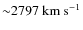 $\rm {{\sim}2797 ~km ~s^{-1}}$