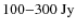 $\rm {100{-}300~ Jy}$