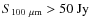 $S_{100 ~ \mu \rm m}>50 ~\rm Jy$