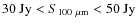 $30 ~ {\rm Jy}<S_{100 ~ \mu\rm m}<50 ~ {\rm Jy}$