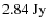 $ \rm {2.84 ~ Jy}$