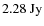 $\rm {2.28 ~ Jy}$