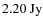 $\rm {2.20 ~Jy}$