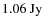 $\rm {1.06~Jy}$
