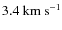 $\rm{3.4~km~s^{-1}}$