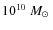 $\rm {10^{10}~\hbox{$M_{\odot}$ }}$