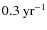$\rm {0.3~yr^{-1}}$