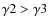 ${\gamma}2 > {\gamma}3$