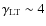 ${\gamma}_{\rm LT}\sim4$