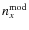 $n_{x}^{\rm mod}$