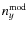 $n_{y}^{\rm mod}$