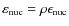 $\varepsilon_{\rm nuc} = \rho \epsilon_{\rm nuc}$