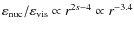 $\varepsilon_{\rm nuc}/\varepsilon_{\rm vis}\propto r^{2s-4}\propto
r^{-3.4}$
