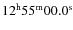 $\rm 12^h55^m00.0^s$