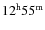$\rm 12^h55^m$