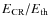 $E_{\rm CR}/E_{\rm th}$