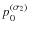 $p_0^{(\sigma_2)}$