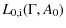 $\displaystyle L_{\rm0,i}(\Gamma, A_0)$