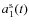 $a^{\rm s}_1(t)$