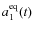$a^{\rm eq}_1(t)$