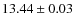 $13.44\pm0.03$