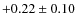 $+0.22 \pm 0.10$