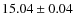 $15.04\pm0.04$