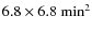 $6.8\times6.8~\rm min^2$