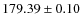 $179.39\pm0.10$