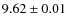 $9.62\pm 0.01$