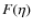 $F(\eta)$