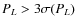 $P_L>3\sigma(P_L)$