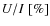 $U/I\;[\%]$